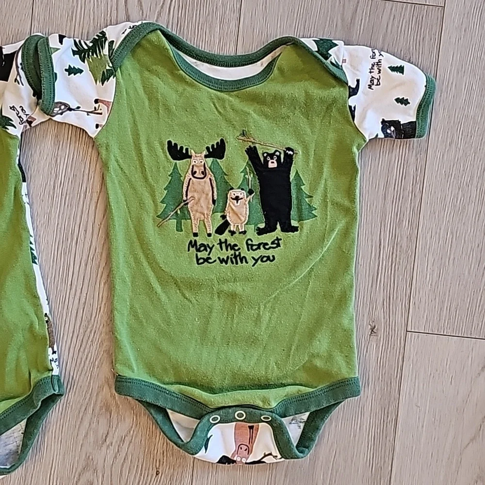 Banff "May The Forest Be With You" Bodysuits, 6-12m - Picture 3 of 8